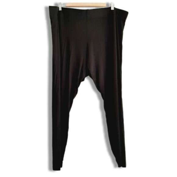 A MTL 1980 Soft High-Rise Tights Leggings Black Plus Sz 22 - 24 - Picture 1 of 9